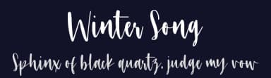 Winter Song by Sronstudio — Script Handwritten Font — thumbnail 2