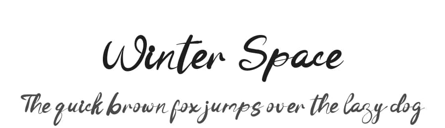 Winter Space by Katrin Studio — Script Handwritten Font