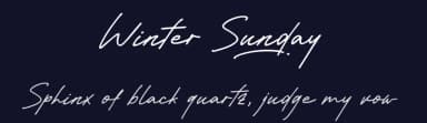 Winter Sunday by Khurasan — Script Handwritten Font — thumbnail 2