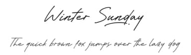 Winter Sunday by Khurasan — Script Handwritten Font — thumbnail 1
