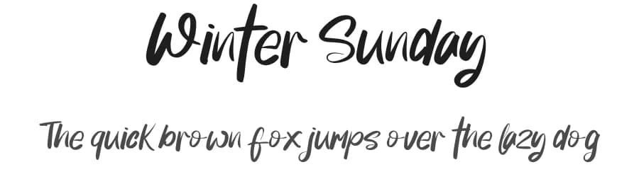 Winter Sunday by Katrin Studio — Script Handwritten Font