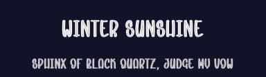 Winter Sunshine by Scratchones — Script Handwritten Font — thumbnail 2