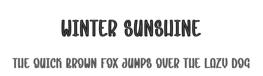 Winter Sunshine by Scratchones — Script Handwritten Font
