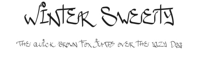 Winter Sweety by Bilqis Studio — Script Handwritten Font