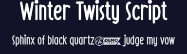 Winter Twisty Script by NihStudio — Script Handwritten Font — thumbnail 2
