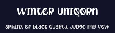 Winter Uniqorn by Andi Moz — Script Handwritten Font — thumbnail 2