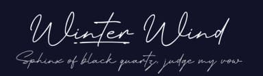 Winter Wind by Khurasan — Script Handwritten Font — thumbnail 2