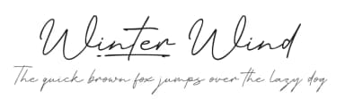 Winter Wind by Khurasan — Script Handwritten Font — thumbnail 1