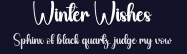 Winter Wishes by Scratchones — Script Handwritten Font — thumbnail 2