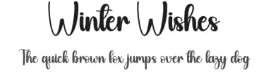 Winter Wishes by Scratchones — Script Handwritten Font — thumbnail 1