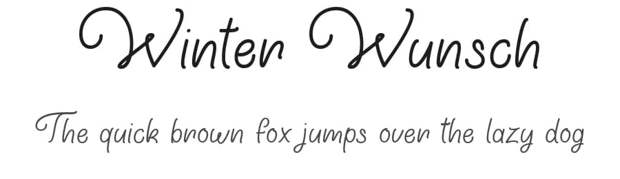 Winter Wunsch by Misti's Fonts — Script Handwritten Font