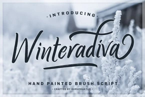 Winteradiva Font by hurufraktur — Script Handwritten Font