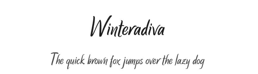 Winteradiva by Hurufraktur — Script Handwritten Font