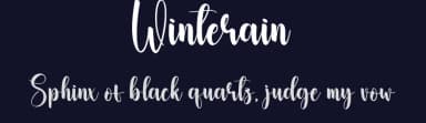 Winterain by Scratchones — Script Handwritten Font — thumbnail 2