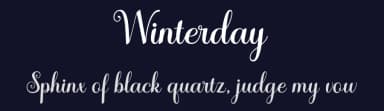 Winterday by Romi Rahmadi — Script Handwritten Font — thumbnail 2