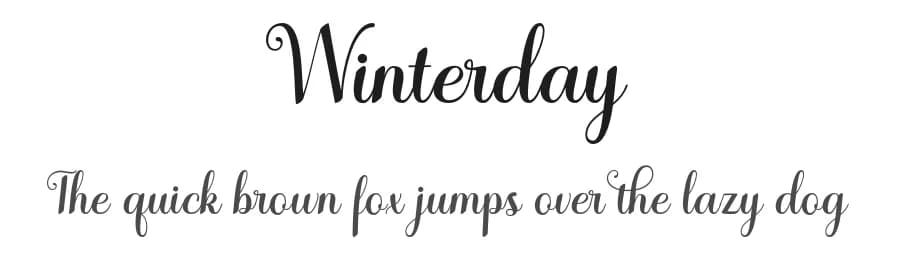 Winterday by Romi Rahmadi — Script Handwritten Font