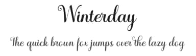 Winterday by Romi Rahmadi — Script Handwritten Font — thumbnail 1