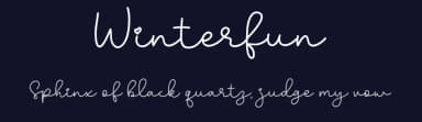 Winterfun by Typefar — Script Handwritten Font — thumbnail 2