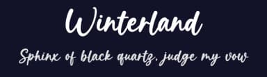 Winterland by Graphix Line Studio — Script Handwritten Font — thumbnail 2
