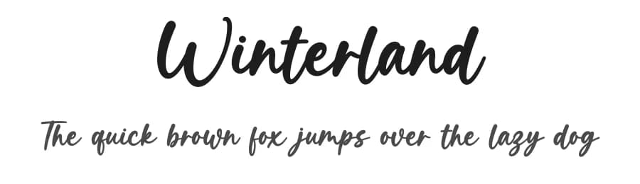 Winterland by Graphix Line Studio — Script Handwritten Font