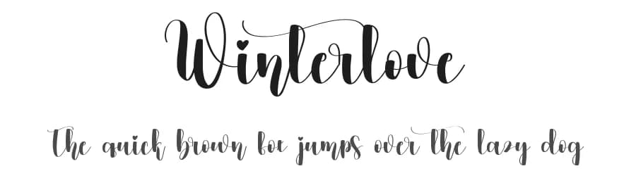 Winterlove by Scratchones — Script Handwritten Font