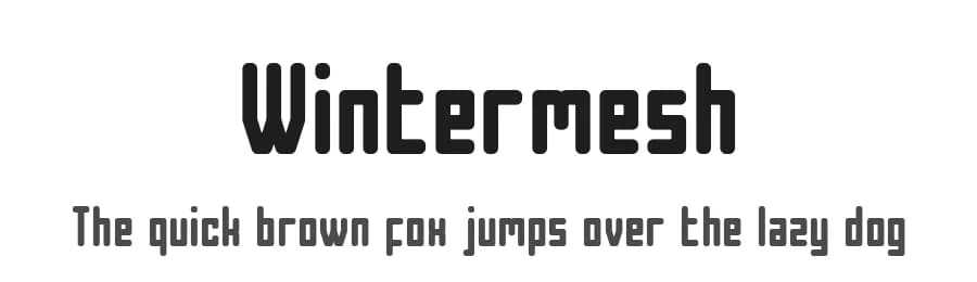 Wintermesh by Shanaya Studio — Sans Serif Font — preview 1