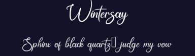 Wintersay by Rissyletter Studio — Script Handwritten Font — thumbnail 2
