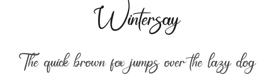 Wintersay by Rissyletter Studio — Script Handwritten Font