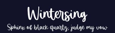 Wintersing by Sronstudio — Script Handwritten Font — thumbnail 2