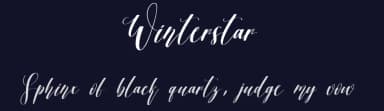 Winterstar by Scratchones — Script Handwritten Font — thumbnail 2