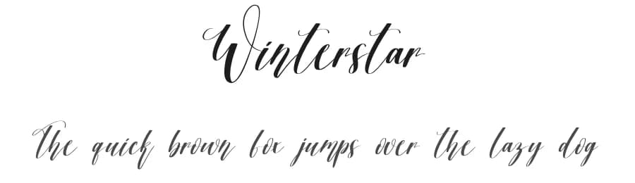 Winterstar by Scratchones — Script Handwritten Font