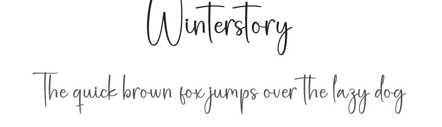 Winterstory by Scratchones — Script Handwritten Font