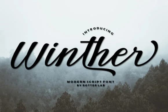 Winther Script Font by rotterlabstudio — Script Handwritten Font