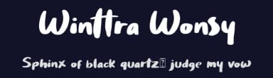 Winttra Wonsy by HandletterYean — Script Handwritten Font — thumbnail 2