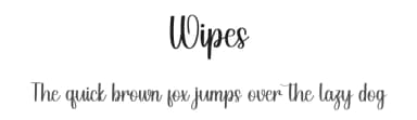 Wipes by PiPi Creative STUDIO — Script Handwritten Font — thumbnail 1