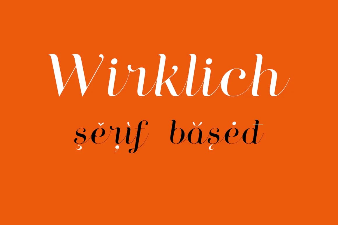 Wirklich Font by Etewut — Script Handwritten Font