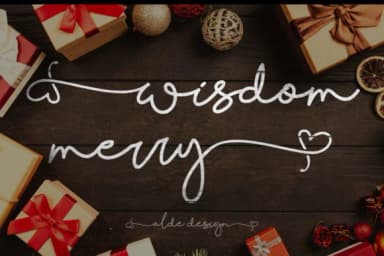 Wisdom Merry Font by aldedesign — Script Handwritten Font — thumbnail 1