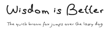 Wisdom is Better by FontPanda — Script Handwritten Font — thumbnail 1