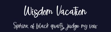 Wisdom Vacation by UI Creative — Script Handwritten Font — thumbnail 2