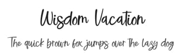 Wisdom Vacation by UI Creative — Script Handwritten Font — thumbnail 1