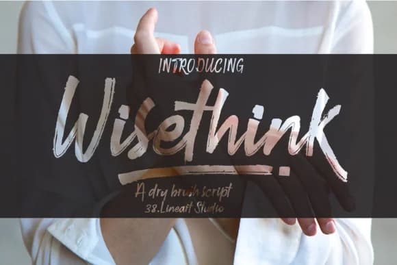 Wisethink Font by 38.lineart — Script Handwritten Font