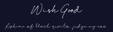 Wish Good by Kong Font — Script Handwritten Font — thumbnail 2