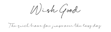 Wish Good by Kong Font — Script Handwritten Font — thumbnail 1