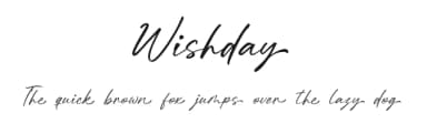 Wishday by Khurasan — Script Handwritten Font — thumbnail 1