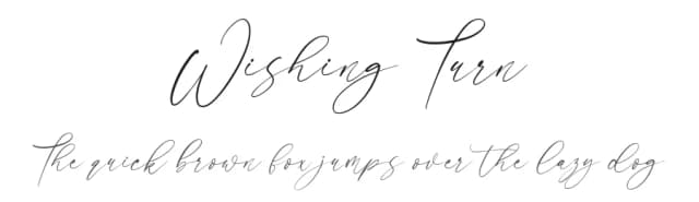 Wishing Turn by Dav studio — Script Handwritten Font
