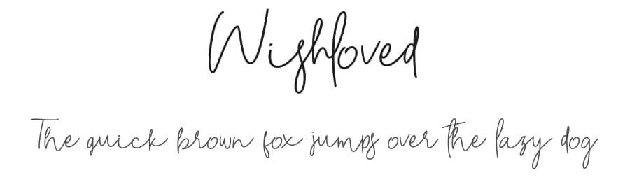 Wishloved by Glyphstyle — Script Handwritten Font