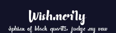Wishmerry by Jujun Gag — Script Handwritten Font — thumbnail 2