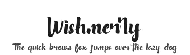 Wishmerry by Jujun Gag — Script Handwritten Font