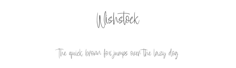 Wishstock by Maulana Creative — Script Handwritten Font