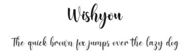 Wishyou by Graphix Line Studio — Script Handwritten Font — thumbnail 1